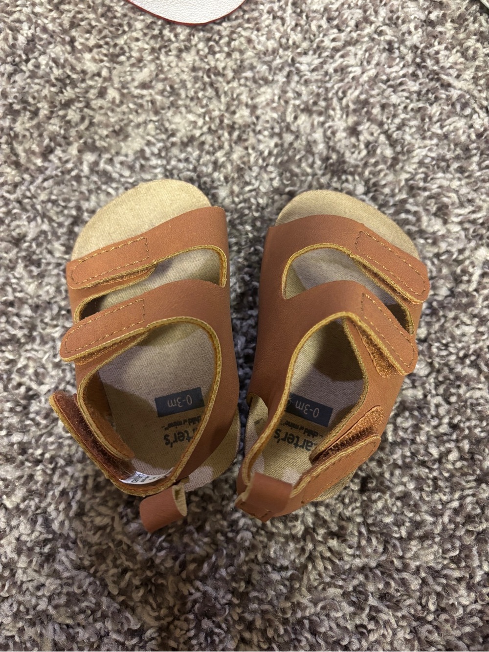 Carter's Toddler Brown Double-Strap Sandals